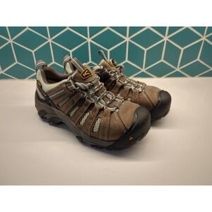 Keen Women's 6.5 Utility Flint Low Steel Toe Leather Worker Safety #1008823